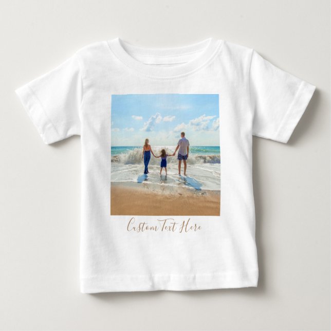 Your Photo T-Shirt Personalized Text (Front)