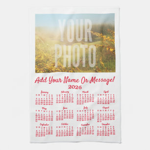 Your Photo Tea Towel Calendar