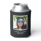 YOUR photo & text custom can cooler