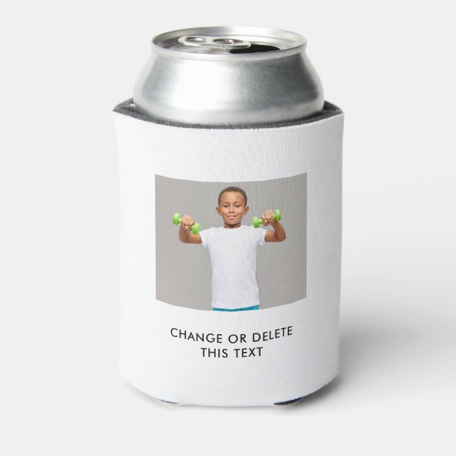 YOUR PHOTO & TEXT custom can cooler (Can Back)