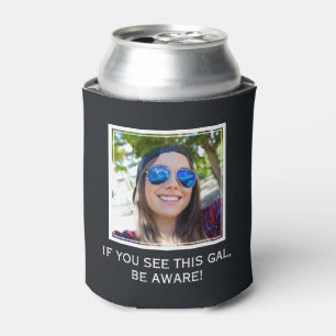 YOUR PHOTO & TEXT custom can cooler