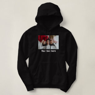 Your Photo Text, Custom Personalized Photo Text Hoodie