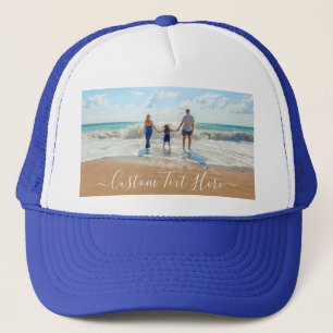 Your Photo Trucker Hat with Custom Text Name