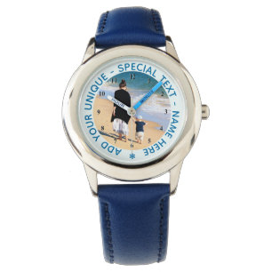 Your Photo Watch and Custom Text Personalized Gift