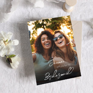 Your Photo Will You Be My Bridesmaid? V2 Invitation
