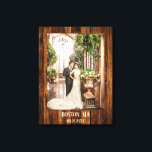 Your Photo with Wood Custom Print<br><div class="desc">Keepsake personalized photo print featuring your own (wedding) photo framed by a wood printed design.</div>