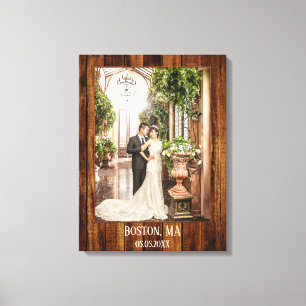 Your Photo with Wood Custom Print