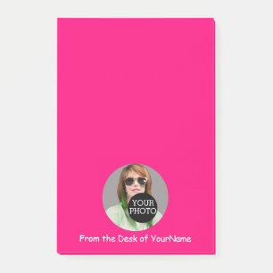 Your Photo Your Message Customize This Easily Pink Post-it Notes