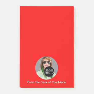 Your Photo Your Message Customize This Easily Red Post-it Notes
