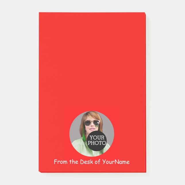 Your Photo Your Message Customize This Easily Red Post-it Notes (Front)