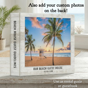 Your Photos Beach House Rental Guide Binder