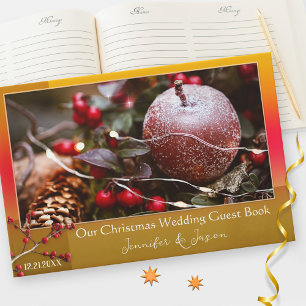 Your Photos Christmas Wedding Guest Book