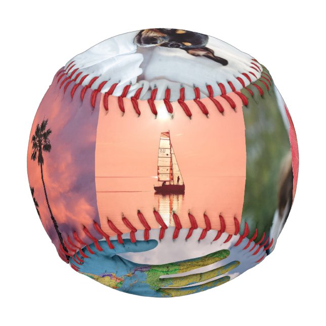 YOUR PHOTOS custom collage baseball (Back)