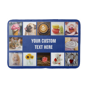 YOUR PHOTOS custom collage template bath mats