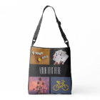 YOUR PHOTOS custom collage template tote bags