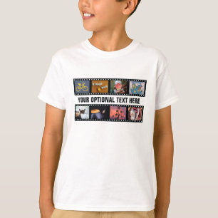 YOUR PHOTOS custom "film strips" clothing T-Shirt