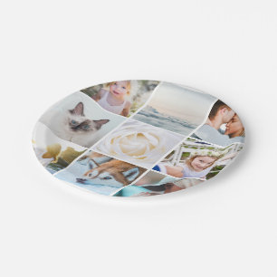 Your Photos Custom Modern Paper Plate