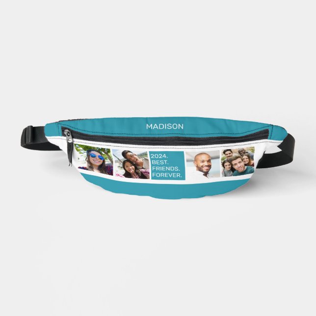 YOUR PHOTOS & Custom Text Fanny Pack (Front)