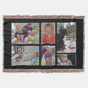 Your photos on a throw blanket