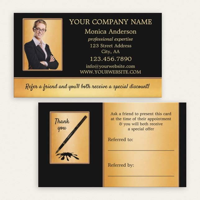 Your Photos Professional Referral Business Card (Creator Uploaded)