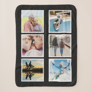 YOUR PHOTOS, TEXT & COLOR fleece blankets