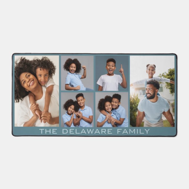 YOUR Photos, Text & Colour Desk Mat (Front)