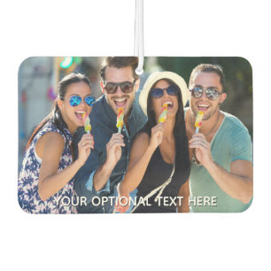 YOUR PHOTOS & TEXT custom car air freshner Freshener