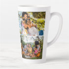 YOUR photos & text custom latte mug