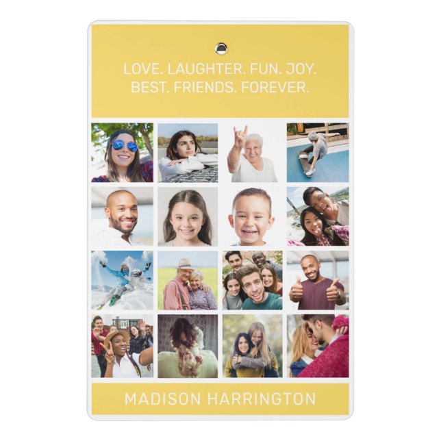 YOUR Photos & Text Mini Clipboard (Back)