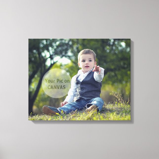 Your Pic on Canvas - 20" x  16" Print (Front)