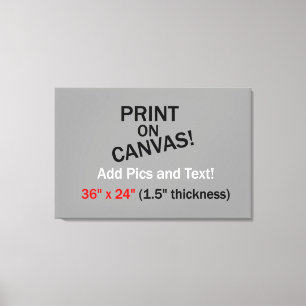 Your Pic on Canvas - 36" x 24" (1.5" thick) Print