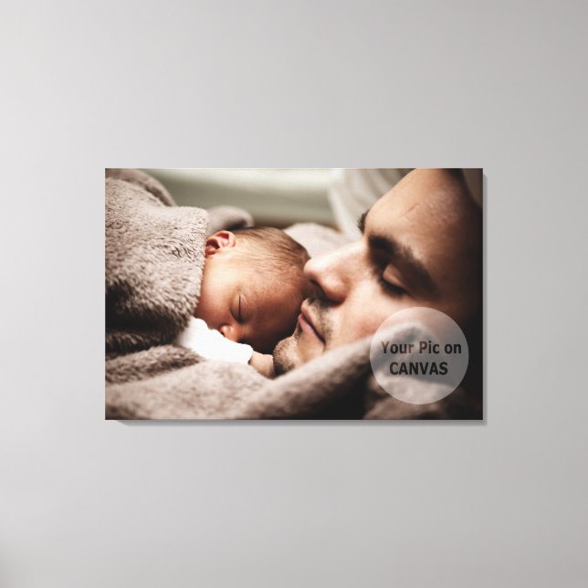 Your Pic on Canvas - 36" x  24" Print (Front)