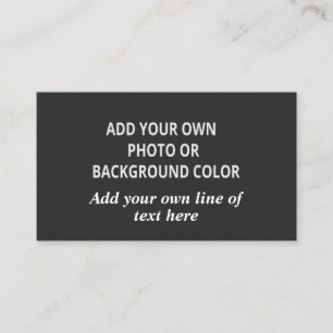 Your picture or background color. Your text Throw Business Card