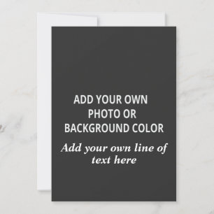 Your picture or background color. Your text Throw Holiday Card