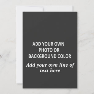 Your picture or background color. Your text Throw Thank You Card