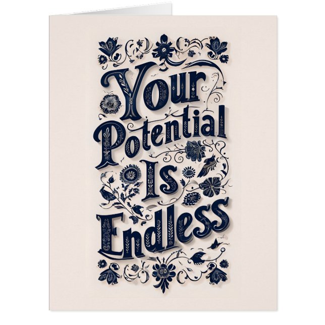 Your Potential Is Endless Card (Front)