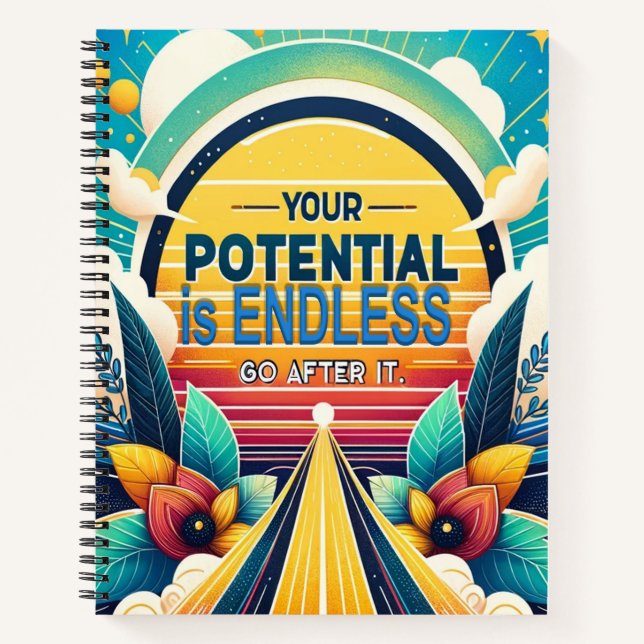 Your Potential is Endless Notebook (Front)
