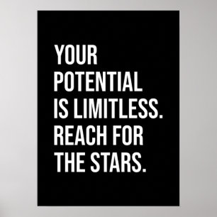 Your Potential Is Limitless - Motivational Poster