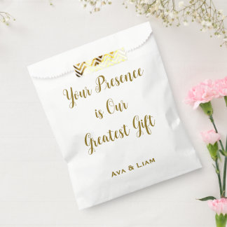 Your Presence is Our Greatest Gift Favour Bag