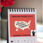 Your President Name With Photo 2025 Monthly Calendar<br><div class="desc">Create a one-of-a-kind 2025 Monthly Calendar featuring the image of your favourite president! This personalized calendar allows you to showcase a photo of the president you admire, paired with the months of 2025. Each page is designed to capture the essence of leadership, history, and inspiration. Perfect for political enthusiasts, collectors,...</div>