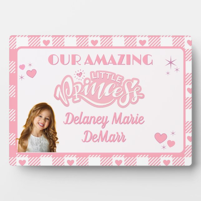 Your Princess! Keepsake photo tabletop plaque (Front)