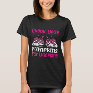 Your Pumpkins Breast Cancer Awareness Halloween Wo T-Shirt