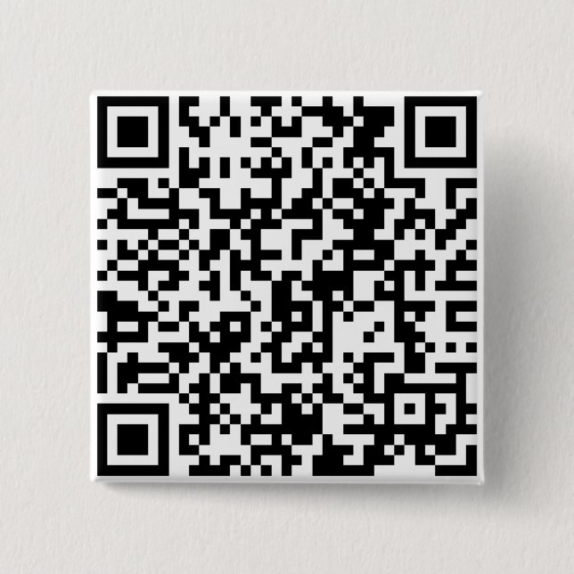 Your QR code 2 Inch Square Button (Front)
