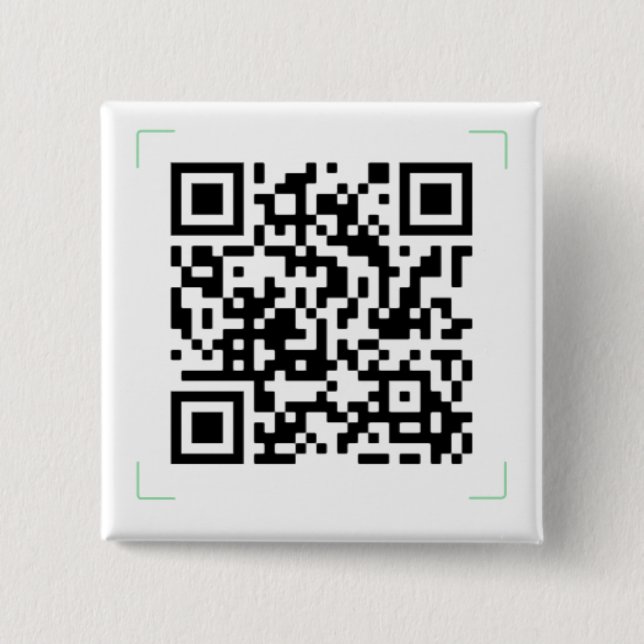 Your QR Code 2 Inch Square Button (Front)