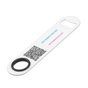 Your QR Code and Custom Text Bar Key Template