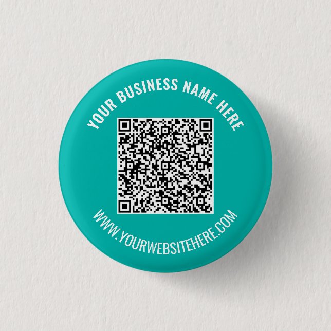 Your QR Code and Custom Text Button Choose Colour (Front)