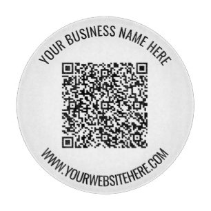 Your QR Code and Custom Text Cutting Board