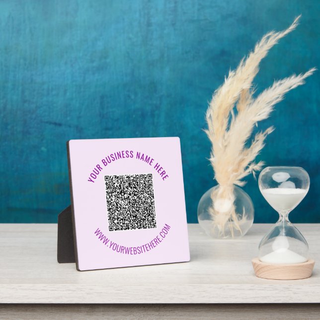 Your QR Code and Custom Text Personalized Plaque (Insitu)