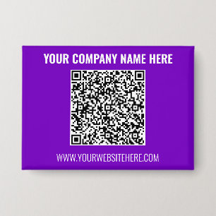 Your QR Code and Text Business Promotional Button
