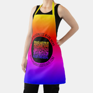 Your QR Code Apron with Custom Text